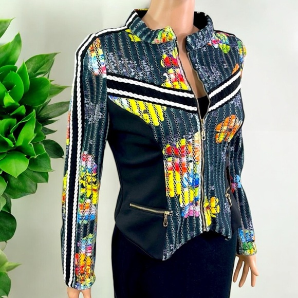 IToo Fashion Floral Mesh Blazer - Picture 6 of 14